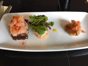 Beautifully presented dish at Teach coll colls bar Donegal Ireland